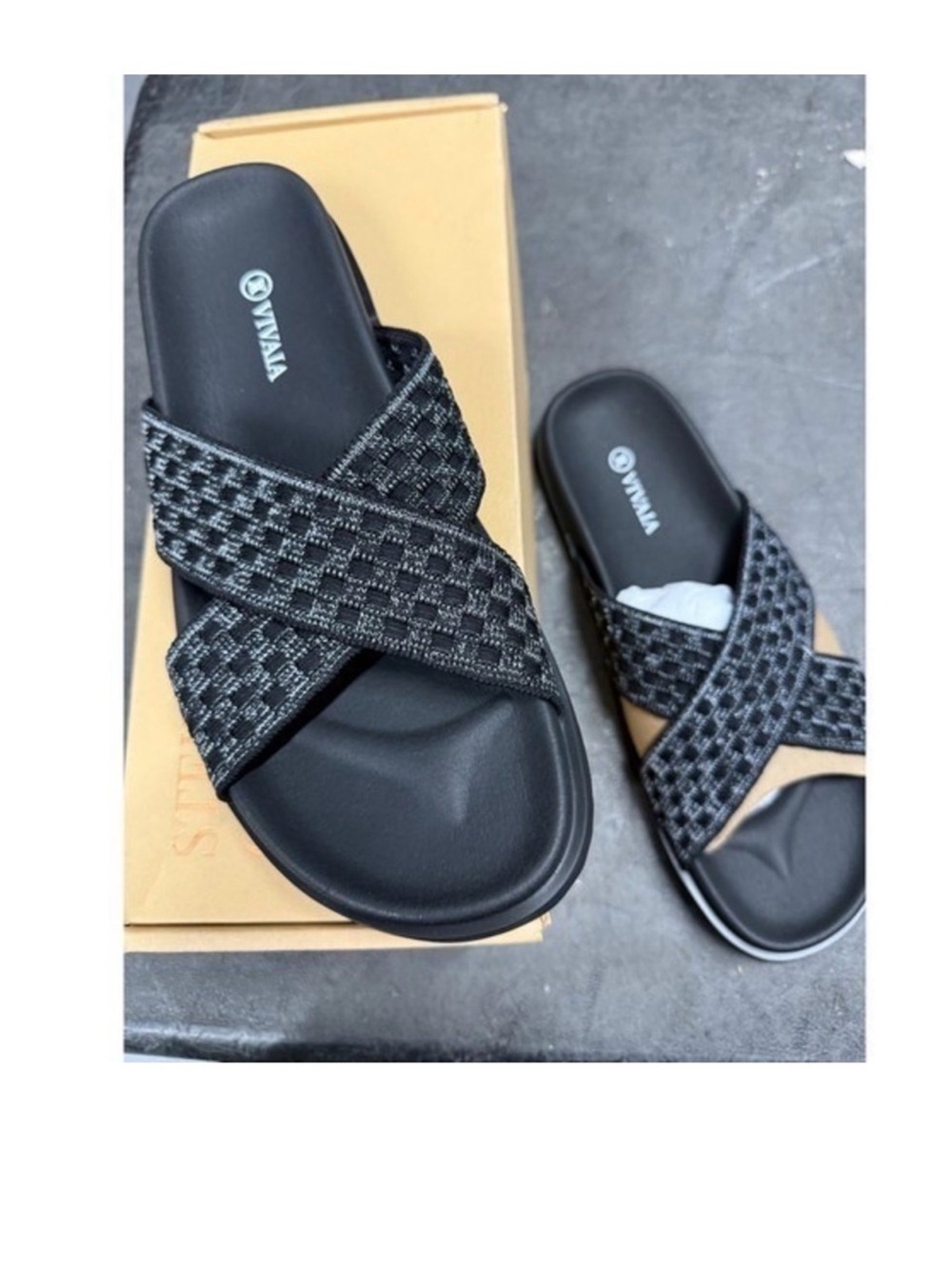 VIVAIA Criss Cross Slides Sandals
Comfort Casual Summer Beach
Shoes EU/40 US/9